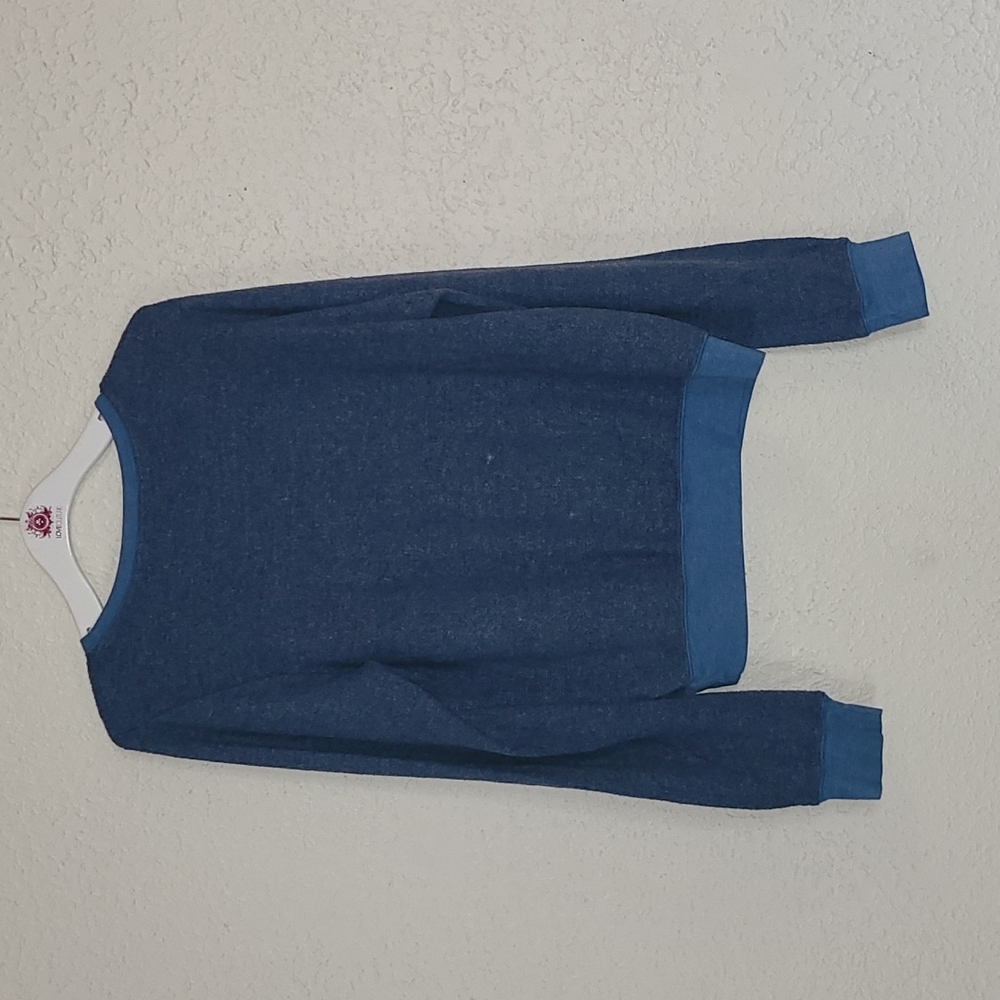 Wildfox Blue Sweatshirt with White Text - Picture 7 of 7